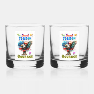Das Geheimnis der Freiheit ist Mut Whiskyglas