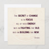 Das Geheimnis der Quadratkarte des Wandels (Vorne/Hinten)