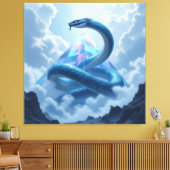 „Das Geheimnis der Schlangengötter“ Leinwanddruck (Insitu (Wohnzimmer))