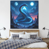 „Das Geheimnis der Schlangengötter“ Leinwanddruck (Insitu (Schlafzimmer))