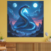 „Das Geheimnis der Schlangengötter“ Leinwanddruck (Insitu (Wohnzimmer))