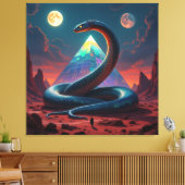 „Das Geheimnis der Schlangengötter“ Leinwanddruck (Insitu (Wohnzimmer))