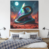 „Das Geheimnis der Schlangengötter“ Leinwanddruck (Insitu (Schlafzimmer))