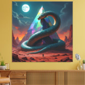 „Das Geheimnis der Schlangengötter“ Leinwanddruck (Insitu (Wohnzimmer))