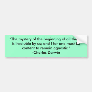 "Das Geheimnis des Anfanges aller Sachen ist… Autoaufkleber