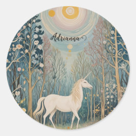 Das Geheimnis des Flüsternwaldes Runder Aufkleber