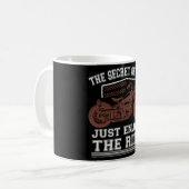 Das Geheimnis des Lebens genießt einfach die Fahrt Kaffeetasse (Vorderseite Links)