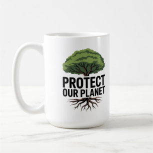 Das Geheimnis einer grüneren Zukunft liegt im Hand Kaffeetasse