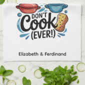 Das Geheimnis einer sauberen Küche personalisiert Geschirrtuch (Gefaltet)