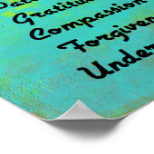 Das Geheimnis glücklicher Typografie Poster (Ecke)