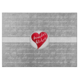 Das Geheimnis ist immer das Herz aus Liebe-Marmor Schneidebrett