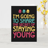 Das Geheimnis, jungen Funny zum Geburtstag Bleibe Karte (Gelbe Blume)