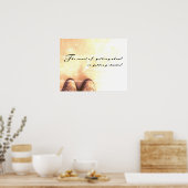 Das Geheimnis vom Vorankommen Poster (Küche)