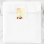 Das Geheimnis vom Vorankommen Quadratischer Aufkleber (Tasche)