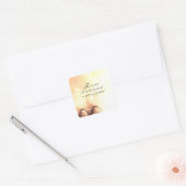 Das Geheimnis vom Vorankommen Quadratischer Aufkleber (Umschlag)