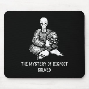 Das Geheimnis von Bigfoot löste die lustige Alien Mousepad