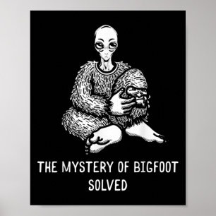 Das Geheimnis von Bigfoot löste die lustige Alien  Poster