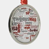 Das Geheimnis von Edwin Drood Ornament Aus Metall (Rechts)