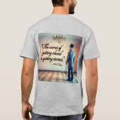 Das Geheimnis, von Mark Twain zu kommen T-Shirt (Rückseite)