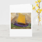 Das geheimnisvolle Boot - Odilon Redon Karte (Gelbe Blume)
