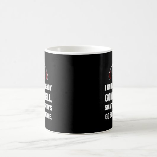 Das Gehen zur Hölle gehen groß Kaffeetasse (Mittel)