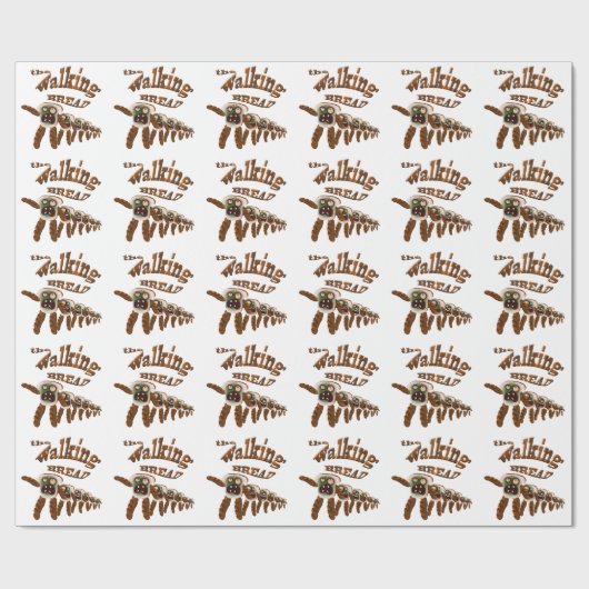 das gehende Brot Geschenkpapier (Flach)