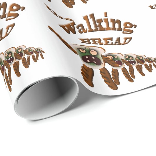 das gehende Brot Geschenkpapier (Rolleneckpunkt)