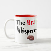 Das Gehirn flüstert Zweifarbige Tasse (Links)