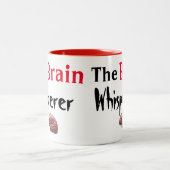 Das Gehirn flüstert Zweifarbige Tasse (Mittel)