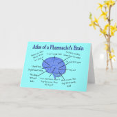 Das Gehirn-Geschenke des lustigen Apothekers Karte (Gelbe Blume)
