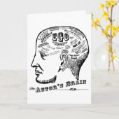 Das Gehirn-Gruß-Karte des Schauspielers Karte (Gelbe Blume)