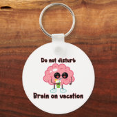 Das Gehirn im Urlaub Schlüsselanhänger (Vorderseite)