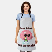 Das Gehirn im Urlaub Schürze (Getragen)