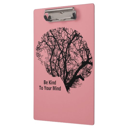 Das Gehirn ist nett zu dir, rosa Zwischenablage. Klemmbrett (Links)