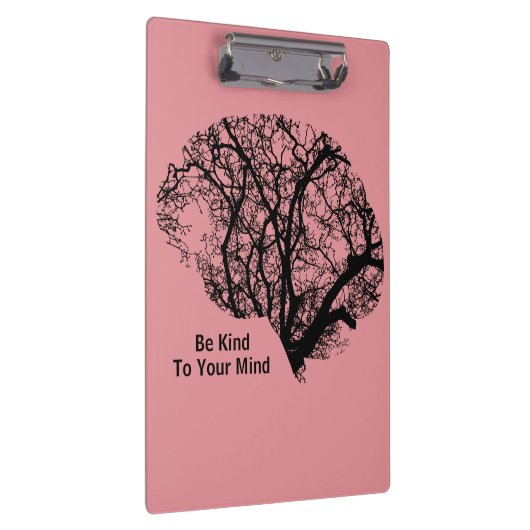 Das Gehirn ist nett zu dir, rosa Zwischenablage. Klemmbrett (Rechts)