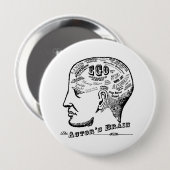 Das Gehirn-Knopf des Schauspielers Button (Vorne & Hinten)