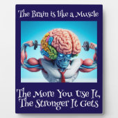 Das Gehirn leuchtet wie ein Muskel Fotoplatte (Vorderseite)