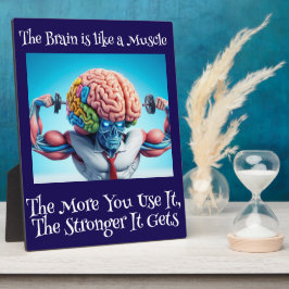 Das Gehirn leuchtet wie ein Muskel Fotoplatte