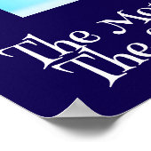 Das Gehirn leuchtet wie ein Muskel Poster (Ecke)