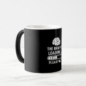 Das Gehirn Wird Geladen Kaffeetasse (Vorderseite Links)