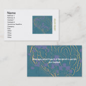 das Gehirnpuzzlespiel Visitenkarte (Vorne/Hinten)