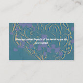 das Gehirnpuzzlespiel Visitenkarte (Rückseite)