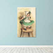 Das Gehör der Grünen Leinwanddruck (Insitu (Holzboden))