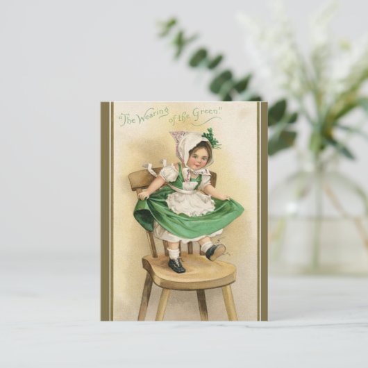 Das Gehör der Grünen Postkarte (Stehend Vorderseite)