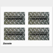 Das gehört... Dein Name! Rechteckiger Aufkleber (Blatt)