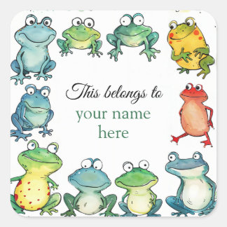 Das gehört quadratischer aufkleber