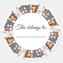 Das gehört runder aufkleber