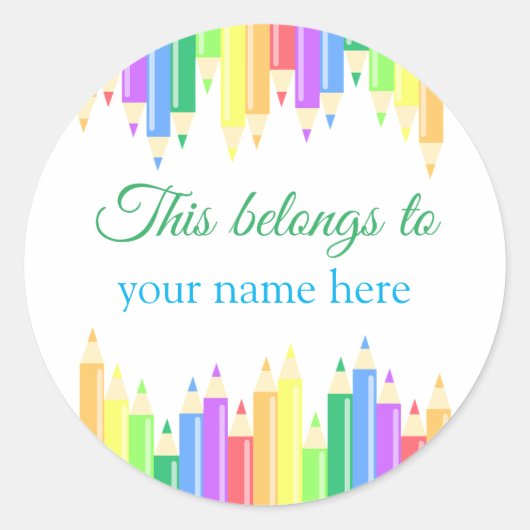 Das gehört runder aufkleber (Vorderseite)