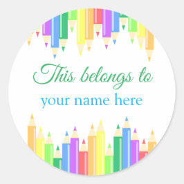 Das gehört runder aufkleber