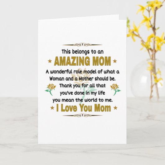 Das gehört zu einer Phantastischen Mama. Mutter Karte (Gelbe Blume)